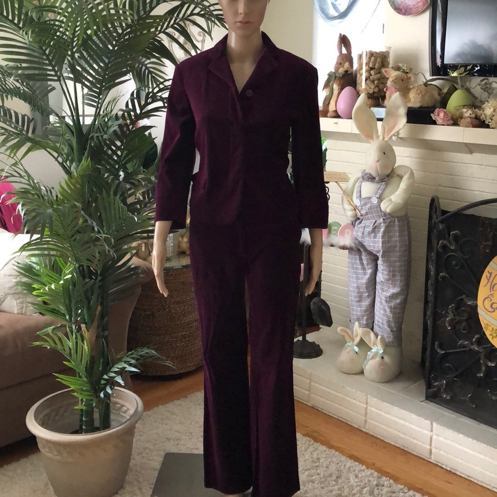 Calvin Klein velvet suit
